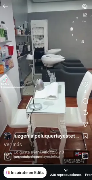 Mobiliario de Peluquería Completo