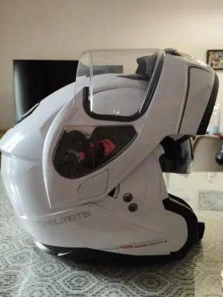 Casco moto Modular MT Helmets XL Blanco