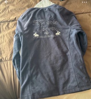 Chaqueta Polar Polo Ralph Lauren Azul y Blanca