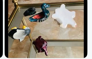 Collezione 4 animaletti ceramica