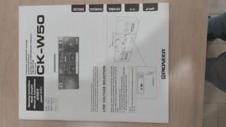 Pioneer CK-W50 Radio Doble Cassette
