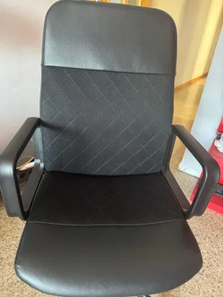 Silla de ruedas de escritorio negra IKEA RENBERGET
