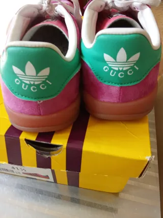 Adidas Gazelle donna rosa e nere veste un 40 e mez
