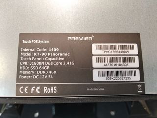 TPV KT-90 Panoramic 15.6" Táctil J1800 4GB 64GB