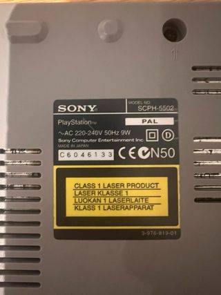 Playstation 1 Sony Gris para piezas