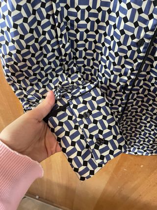 Camicia fantasia geometrica blu taglia S