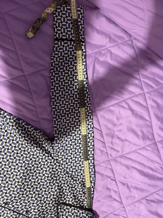 Camicia fantasia geometrica blu taglia S