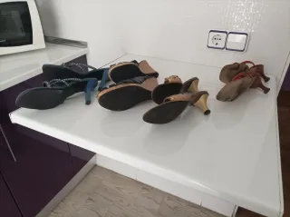 Lote de 4 pares de zapatos de mujer