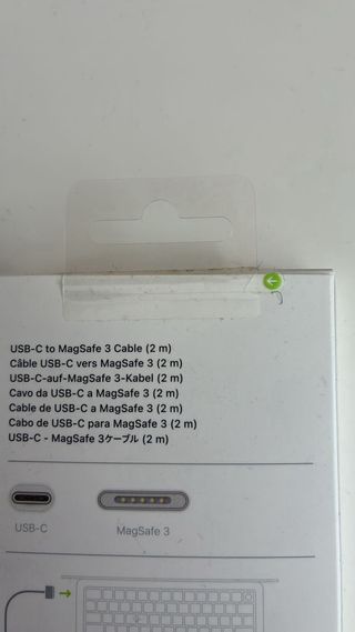 Cable USB-C a MagSafe 3 (2m) Apple - Precintado