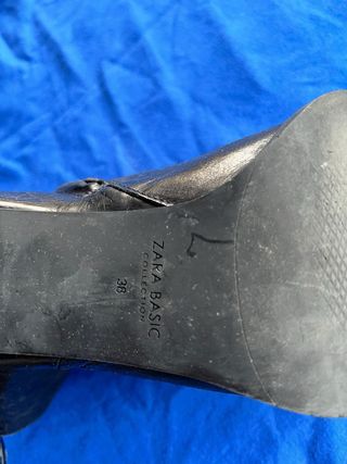 Botines Zara Tacón Negro