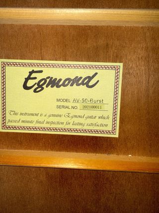 Guitarra Egmond AV-50-Burst Acústica