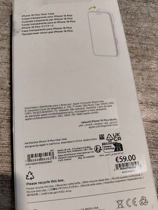 Apple Funda transparente con MagSafe para el iPhone 16 Plus