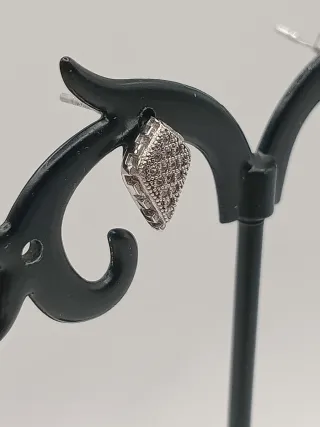 Orecchini donna bimba diamante argento 925 zirconi