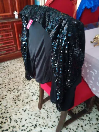 Chaqueta fiesta lentejuelas nueva Talla Única