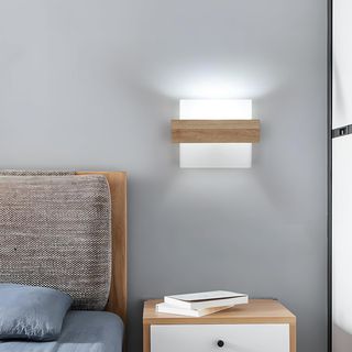 Lámpara de pared madera 3000-6500 K