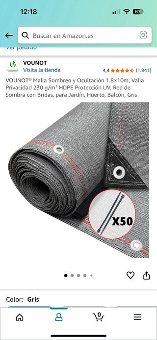 Toldos de calidad de malla de sombra beige y gris