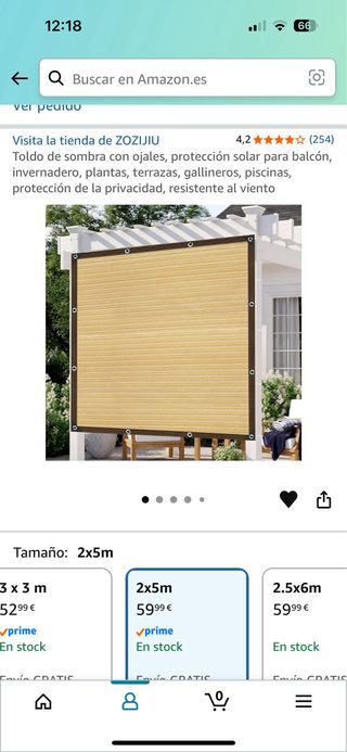 Toldos de calidad de malla de sombra beige y gris