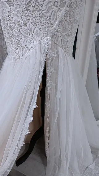 Vestido de Novia Sirena Encaje Blanco