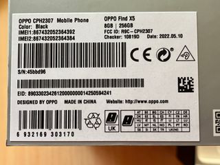 Oppo Find X5 5G 256GB Negro + Factura original