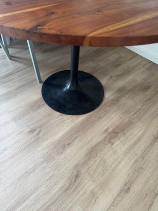 Mesa redonda madera acacia maciza