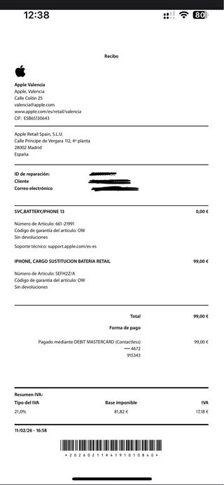 iPhone 13 Rosa 128GB - Batería Nueva