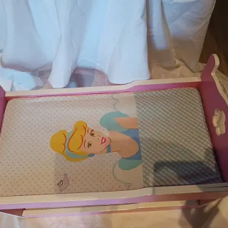 Litera Juguete Madera Blanca y Rosa