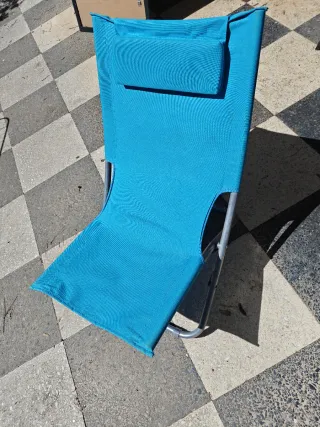 Silla de playa azul Safari Beach.