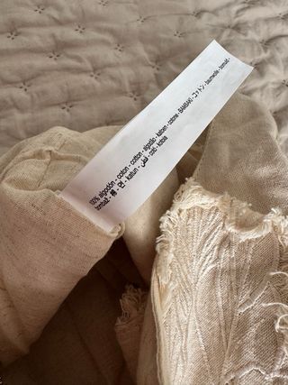 Bolso shopper Zara flores beige