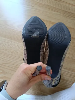 Botines tacón MarriaMare Piel Serpiente Talla 39