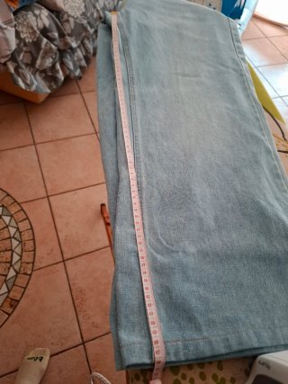 Jeans larghi blu