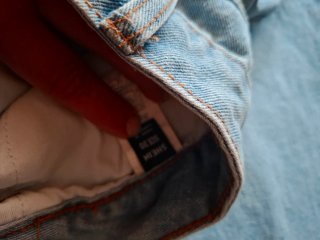 Jeans larghi blu