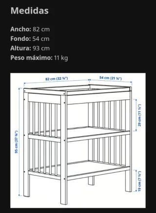 Cambiador Bebé Ikea Gulliver