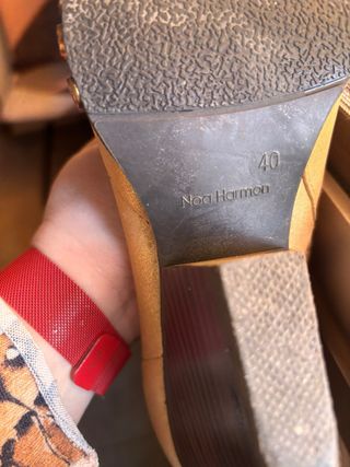 Botines dorados piel vegana T40 Noa Harmon