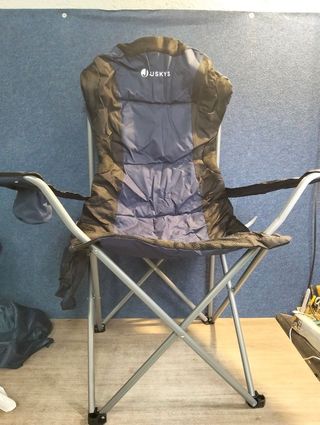 Silla Camping Juskys Lido Azul Oscuro