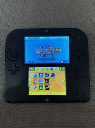 Nintendo 2DS Negra y Azul con juegos
