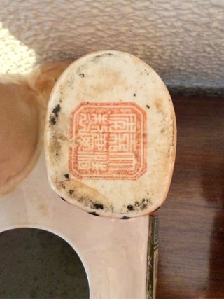 Par de elefantes antigos em porcelana