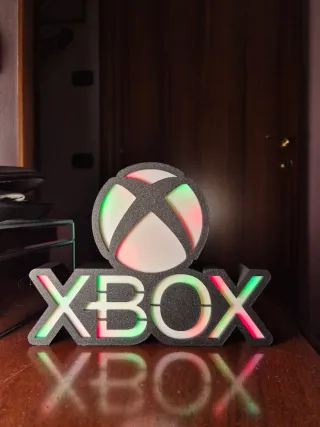 Lampada Xbox Logo LED RGB Multicolore