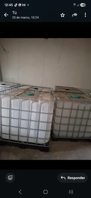 Depósito de agua IBC 1000L