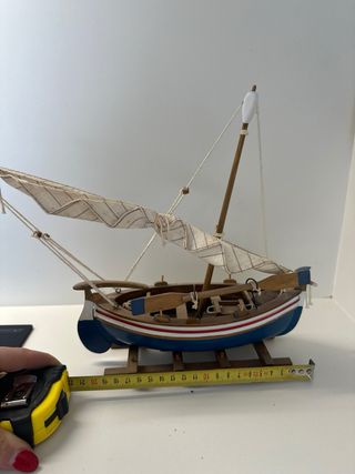 Maqueta velero madera y tela