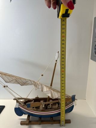 Maqueta velero madera y tela