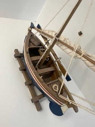 Maqueta velero madera y tela