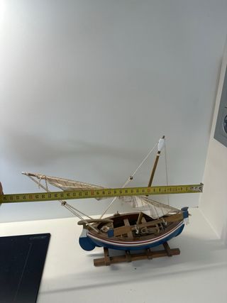 Maqueta velero madera y tela