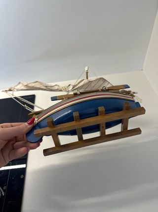 Maqueta velero madera y tela