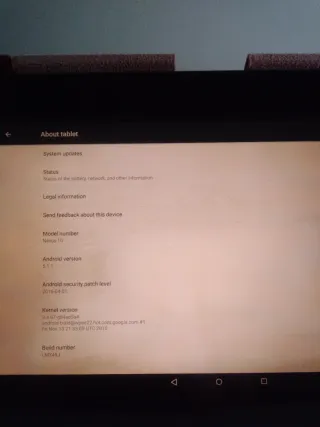 Samsung Nexus 10 (para reparar/piezas)
