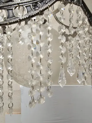 Lámpara de techo colgante de cristal