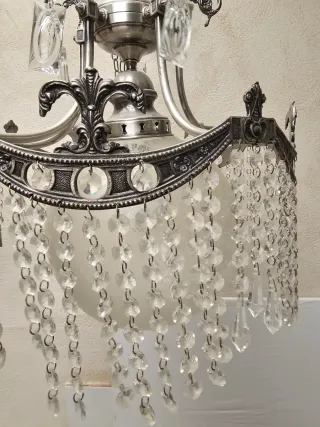 Lámpara de techo colgante de cristal