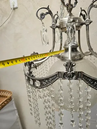 Lámpara de techo colgante de cristal