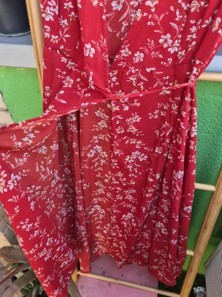 Vestido Shein floral rojo