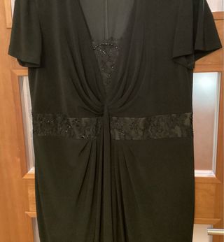 Vestido Talla y Moda Negro Talla XXL