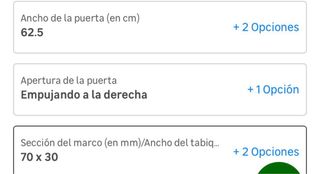 Puerta lacada blanco 4 cristales